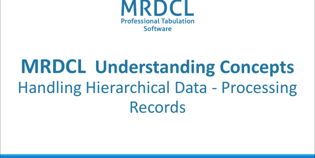 Handling hierarchical data-Processing records