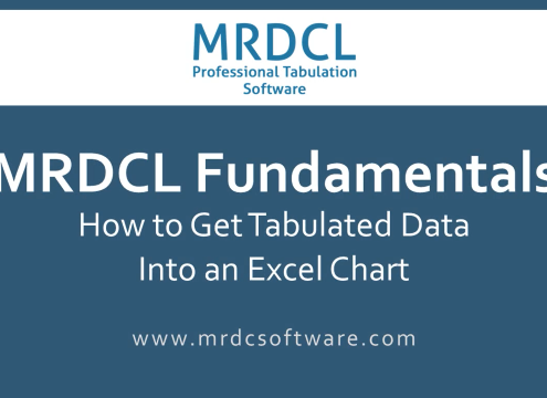How to get tabulated data into excel chart