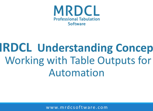 Working with table outputs for automation